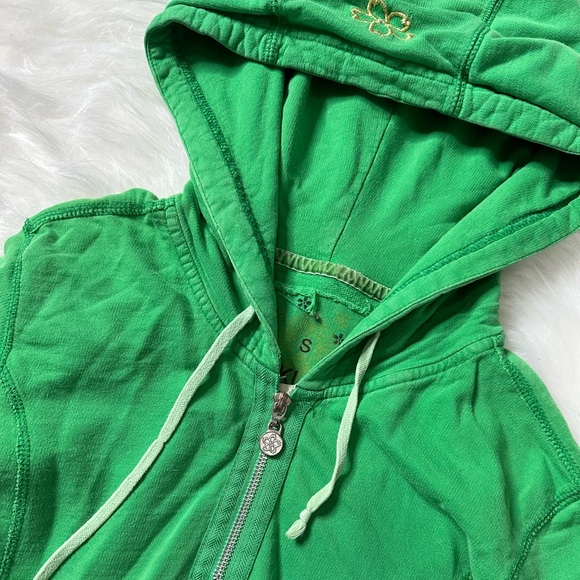 SAKURA XS Green Zip up hoodie - Picture 3 of 6